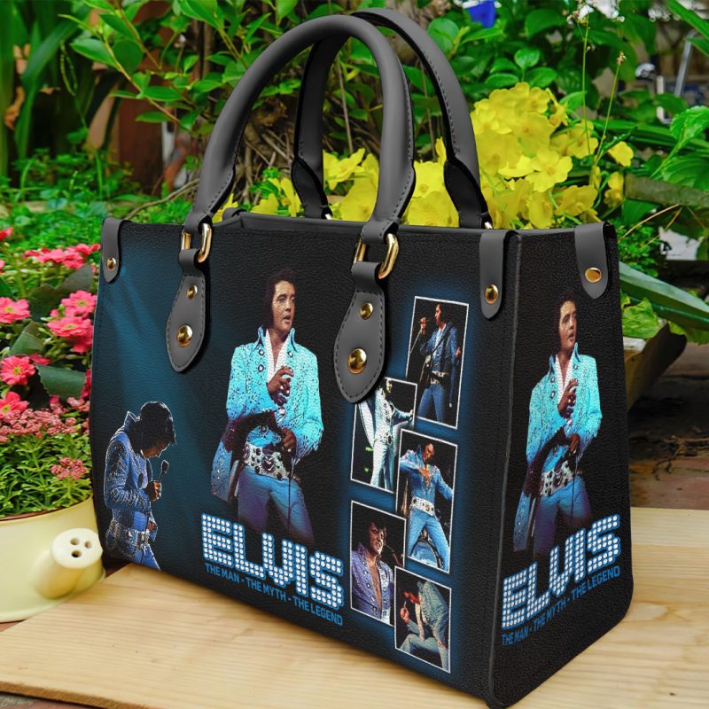 Elvis Presley Leather HandBag ANHNV 1976 Gifnestbuys