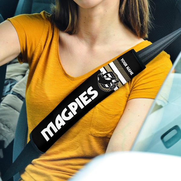 Personalized Collingwood FC Seat Belt Cover 2PCS - TANTN 1471