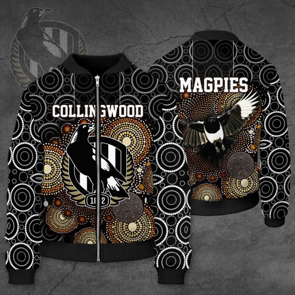 Collingwood FC 3D Bomber Jacket - VANDH 279