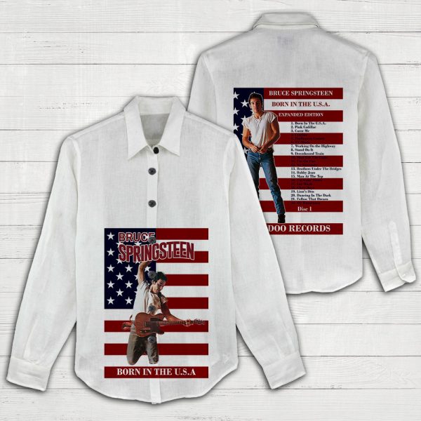 Bruce Springsteen 3D Linen Shirt - HOATT 3612