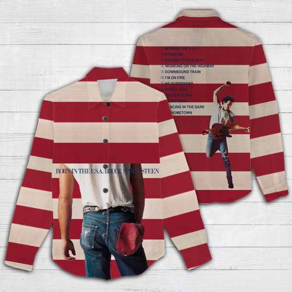 Bruce Springsteen 3D Linen Shirt - TANTN 1024