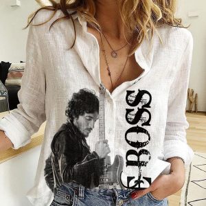 Bruce Springsteen 3D Linen Shirt - HOATT 3827