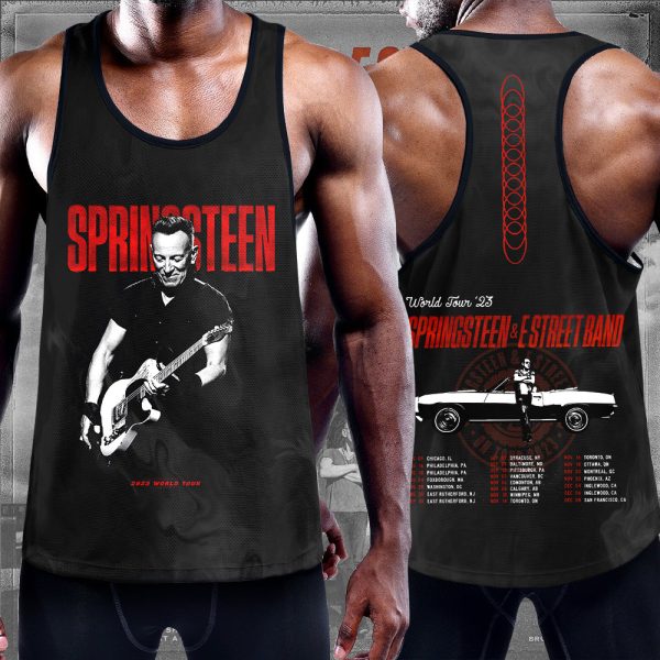 Bruce Springsteen Y-Back Muscle Tank Top - TANTN 1182