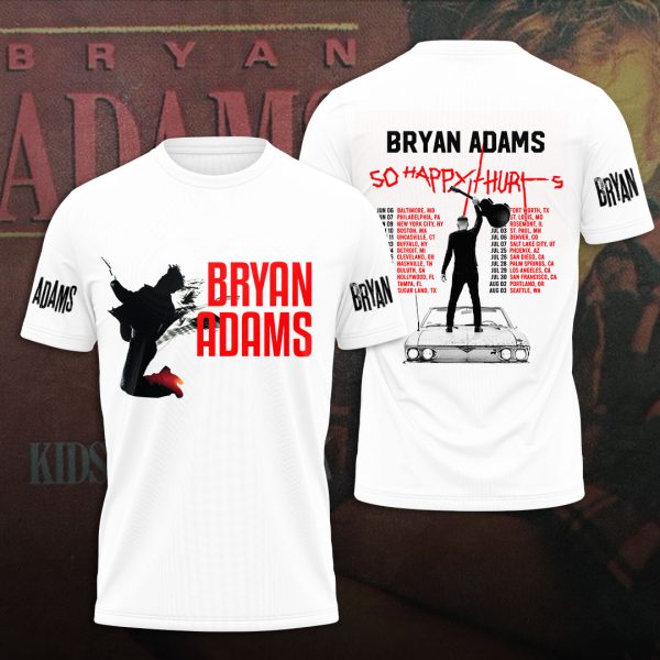 Bryan Adams 3D T-Shirt- VANDH 392