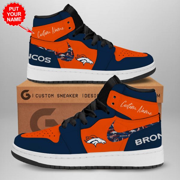 Personalized Denver Broncos AJ 1 Sneaker - TANTN 1583