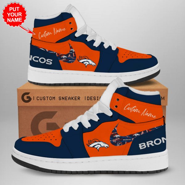 Personalized Denver Broncos AJ 1 Sneaker - TANTN 1583