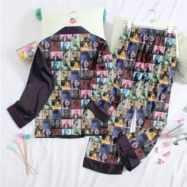 Taylor Swift Button Down Pajamas Set - HOATT 3751