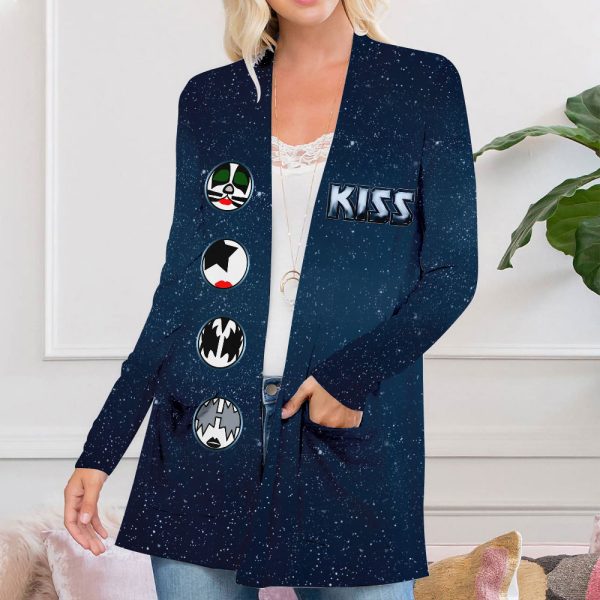 Kiss Band Women's Patch Pocket Cardigan - HOATT 3621