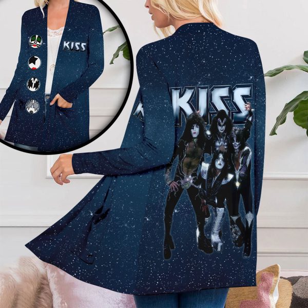 Kiss Band Women's Patch Pocket Cardigan - HOATT 3621