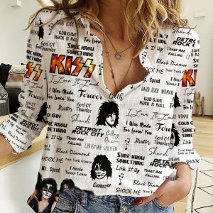 Kiss Band 3D Linen Shirt - HOATT 3794