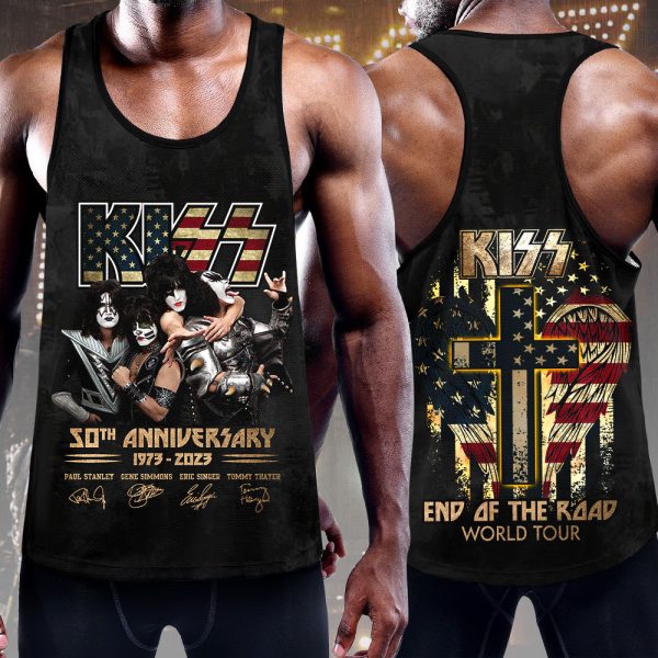 Kiss Band Y-Back Muscle Tank Top - HOATT 3655