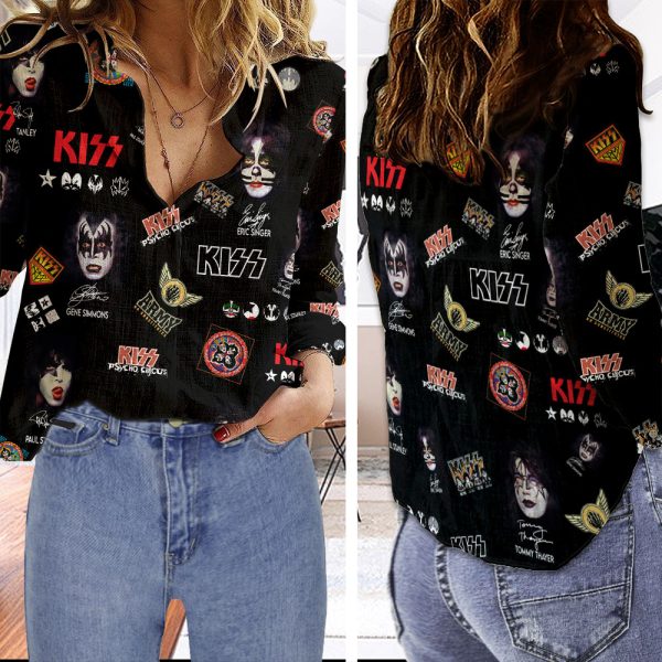 Kiss Band 3D Linen Shirt - HOATT 3775