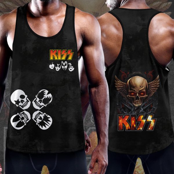 Kiss Band Y-Back Muscle Tank Top - HOATT 3656