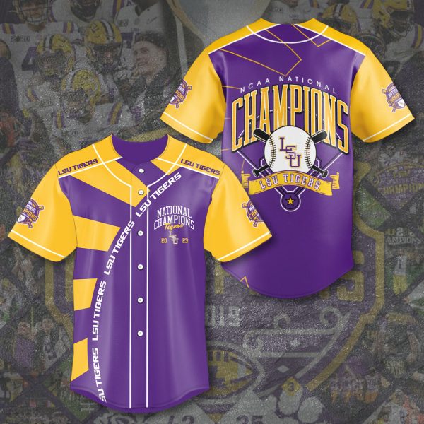 LSU Tigers Baseball Baseball Jersey - HOATT 3579