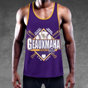 LSU Tigers Baseball Y-Back Muscle Tank Top - HOATT 3586