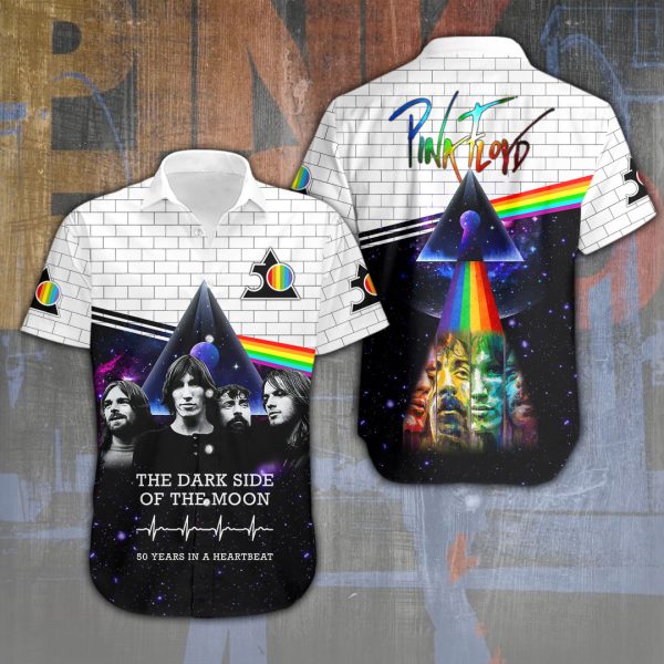 Pink Floyd Short Sleeve Dress Shirt - HOATT 3658