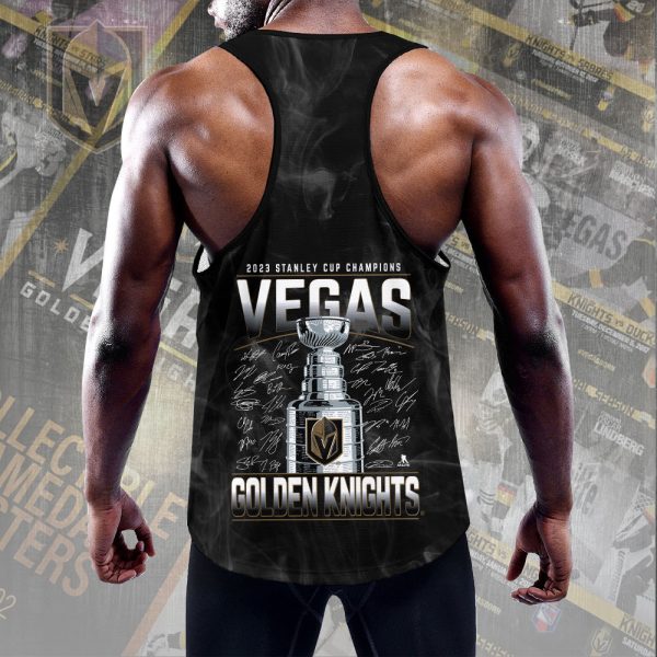 Vegas Golden Knights Y-Back Muscle Tank Top - HOATT 3421