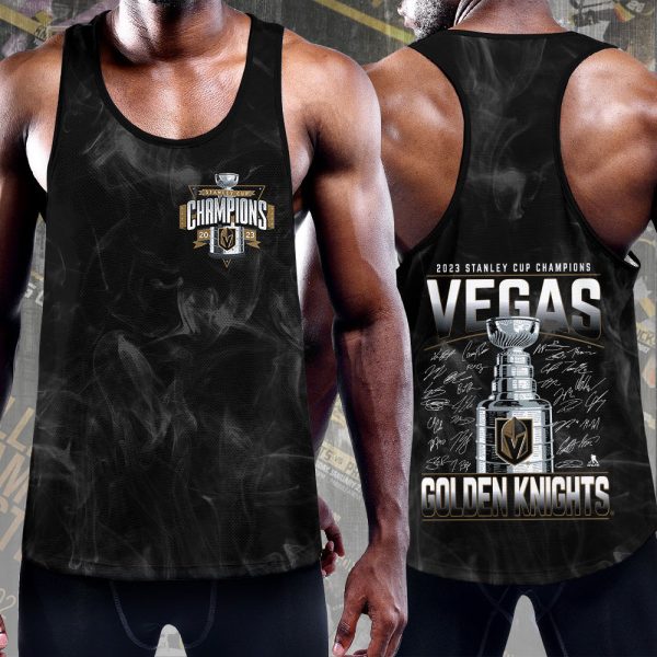 Vegas Golden Knights Y-Back Muscle Tank Top - HOATT 3421