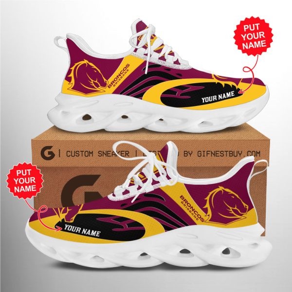 Personalized Brisbane Broncos Clunky Sneaker - VANDH 810