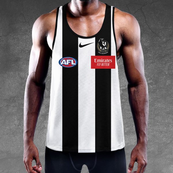 Collingwood FC Y-Back Muscle Tank Top - VANDH 618