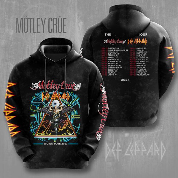 Mötley Crüe x Def Leppard 3D Apparel - NGHIAVT 0477