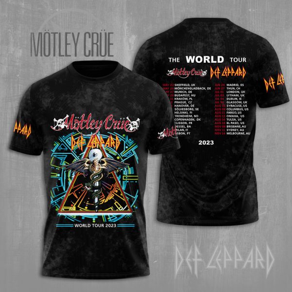 Mötley Crüe x Def Leppard 3D Apparel - NGHIAVT 0477