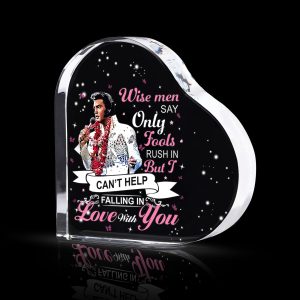 Elvis Presley Heart Shape Acrylic Plaque - TANTN 2017