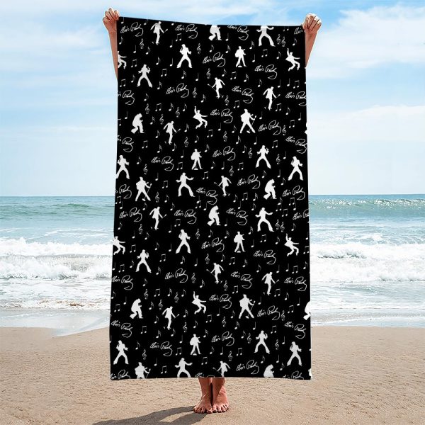 Elvis Presley Rectangle Beach Towel - TANTN 1625