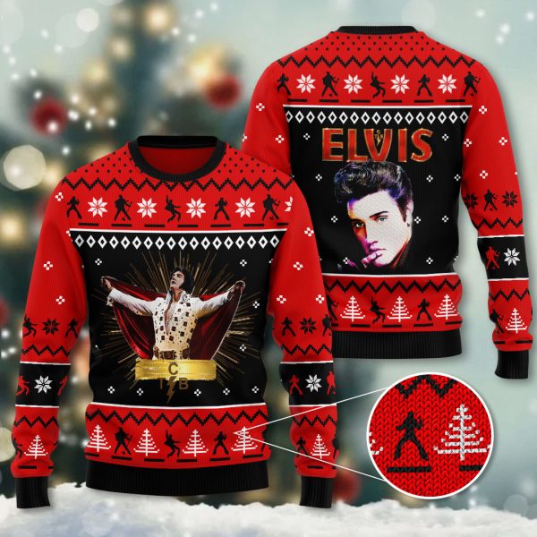 Elvis Presley 3D Ugly Sweater - VANDH 794