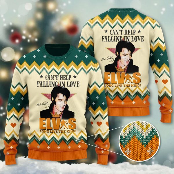 Elvis Presley 3D Ugly Sweater - VANDH 793