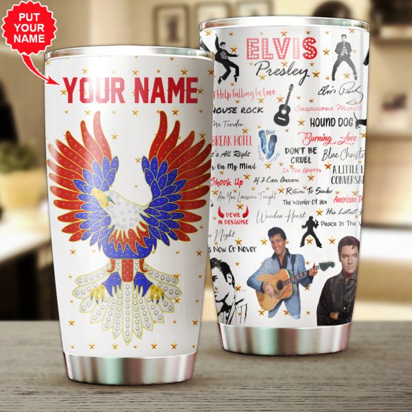 Personalized Elvis Presley Tumbler Cup - TANTN 1968