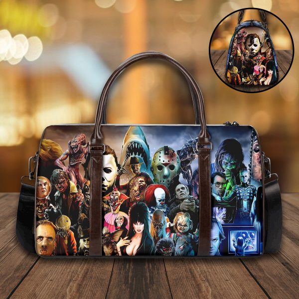 Horror Movies Leather Duffle Bag - VANDH 664