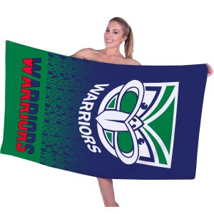 New Zealand Warriors Rectangle Beach Towel - VANDH 604