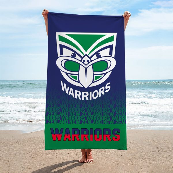 New Zealand Warriors Rectangle Beach Towel - VANDH 604