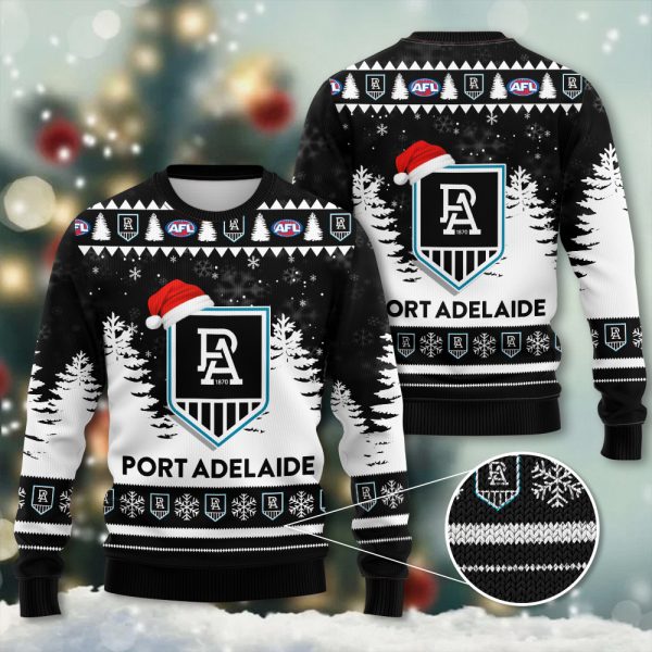 Port Adelaide FC 3D Ugly Sweater - TANTN 2001