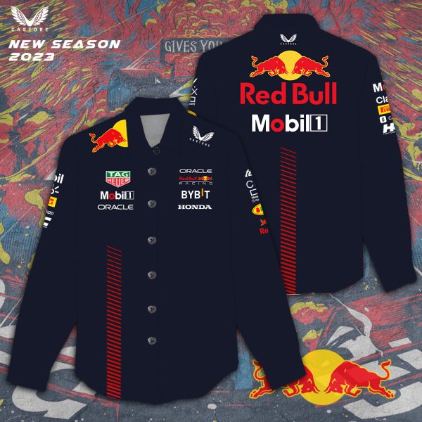 Red Bull Racing F1 3D Linen Shirt - TANTN 2129