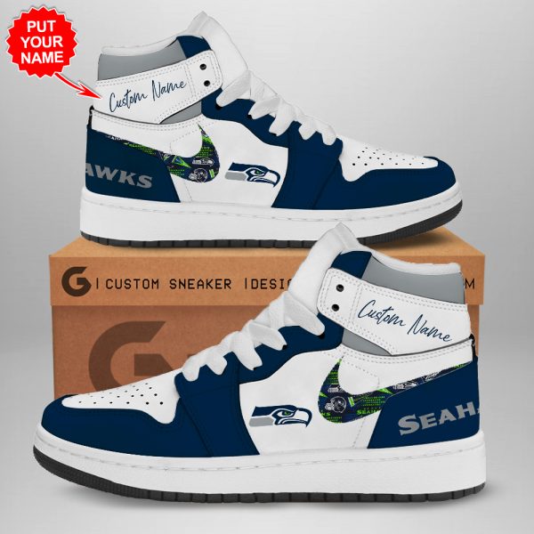 Personalized Seattle Seahawks AJ 1 Sneaker - TANTN 1620