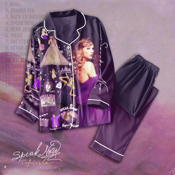 Taylor Swift Button Down Pajamas Set - TANTN 1786