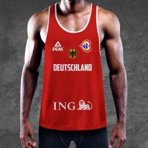 Germany Men's National Basketball Team Y-Back Muscle Tank Top - ANHNV 1849