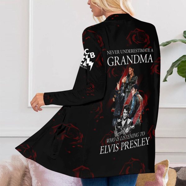 Elvis Presley Women's Patch Pocket Cardigan - ANHNV 1894