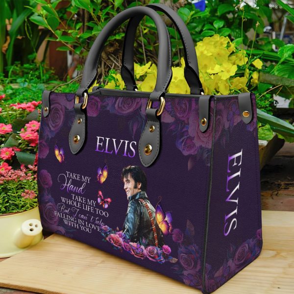 Elvis Presley Leather HandBag - ANHNV 1896