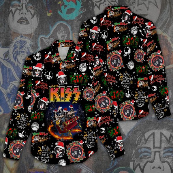 Kiss Band 3D Linen Shirt - ANHNV 1910