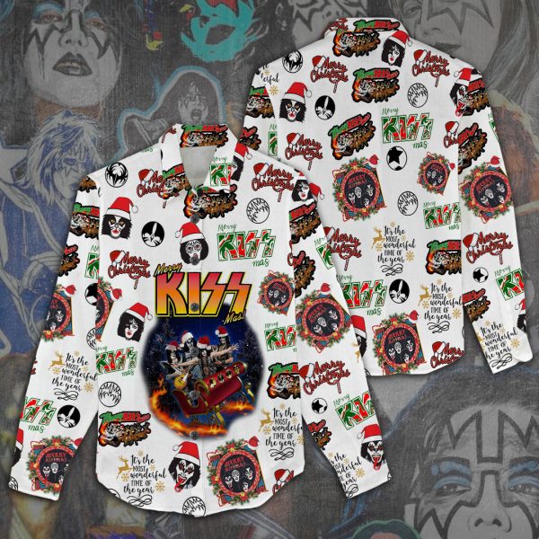 Kiss Band 3D Linen Shirt - ANHNV 1910