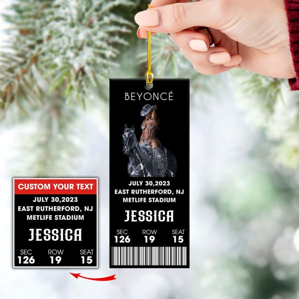 Personalized Beyoncé 2-Side Printed Ornament – VANDH 970.1