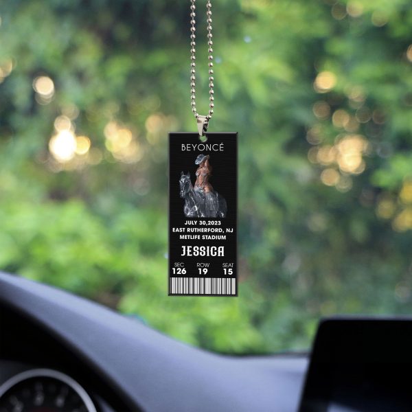 Personalizd Beyoncé 2-Side Printed Car Ornament - VANDH 970