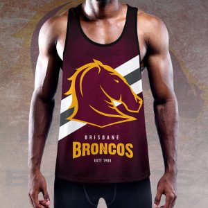 Brisbane Broncos Y-Back Muscle Tank Top - VANDH 1131