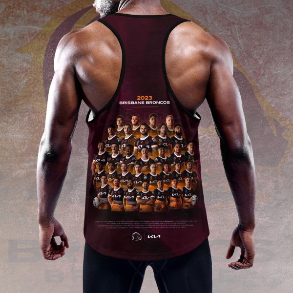 Brisbane Broncos Y-Back Muscle Tank Top - VANDH 1131