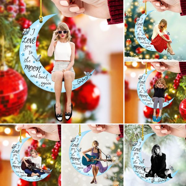 6PCS Taylor Swift 2-Side Printed Acrylic Ornament Set - VANDH 956