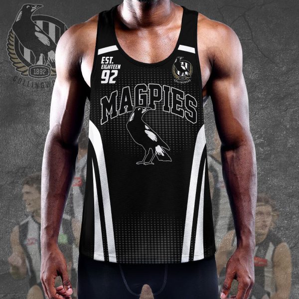 Personalized Collingwood FC Y-Back Muscle Tank Top - VANDH 860