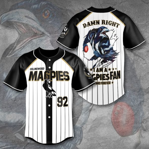 Collingwood FC Baseball Jersey - TANTN 2491